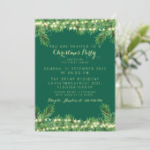 Kerstfeest Feestelijk Vakantiegroen Kaart (Staand voorkant)