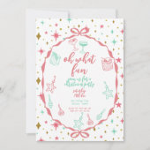 kerstfeest | Feestelijke cocktails en Ornamenten Kaart (Voorkant)