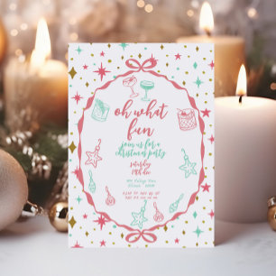 kerstfeest   Feestelijke cocktails en Ornamenten Kaart