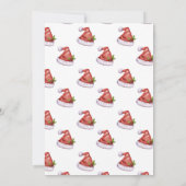 Kerstfeest Feestelijke kerstmuts Uitnodiging (Achterkant)
