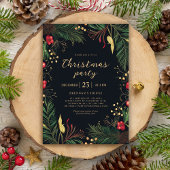 Kerstfeest Feestelijke Vakantie Groen Botanisch Kaart