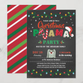 kerstfeest feestfeest chalkboard kaart (Voorkant / Achterkant)