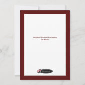 Kerstfeest, feestvieren - Holly Uitnodigingen (Achterkant)