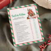 Kerstfeest Feit of Fictie Spel Feestdagenkaart