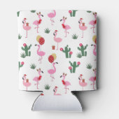 Kerstfeest Flamingo | FEESTDAGEN Blikjeskoeler (Achterkant)