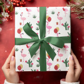 Kerstfeest Flamingo | FEESTDAGEN Cadeaupapier