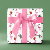 Kerstfeest Flamingo | FEESTDAGEN Cadeaupapier