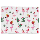 Kerstfeest Flamingo | FEESTDAGEN Groot Cadeauzakje (Achterkant)