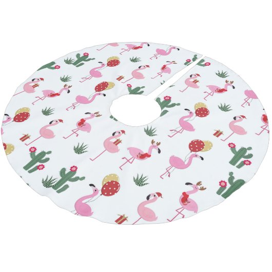 Kerstfeest Flamingo | FEESTDAGEN Kerstboom Rok (Gekanteld)