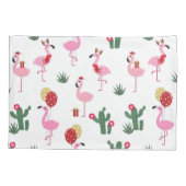 Kerstfeest Flamingo | FEESTDAGEN Kussensloop (Achterkant)