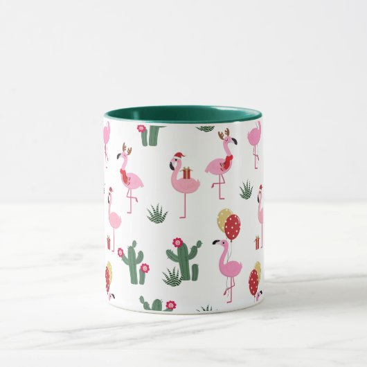 Kerstfeest Flamingo | FEESTDAGEN Mok (Midden)