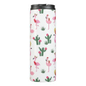 Kerstfeest Flamingo | FEESTDAGEN Thermosbeker (Achterkant)