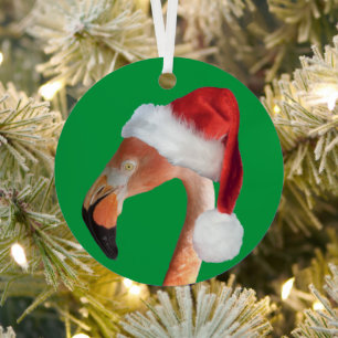 Kerstfeest Flamingo Ornament