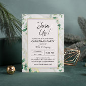Kerstfeest Floral Chic Corporate Holiday Kaart
