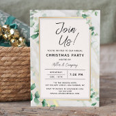 Kerstfeest Floral Chic Corporate Holiday Kaart