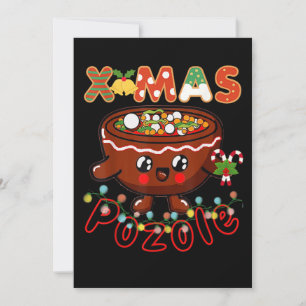 Kerstfeest Foodie Cute Pozole Bowl Ugly Pajama Save The Date