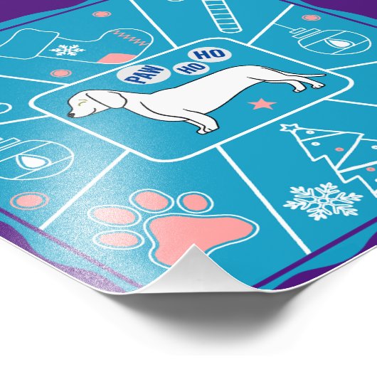 Kerstfeest Foto Afdruk (Hoek)