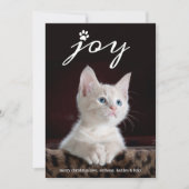 kerstfeest | Foto Pet Holiday Feestdagenkaart (Voorkant)