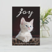 kerstfeest | Foto Pet Holiday Feestdagenkaart (Staand voorkant)