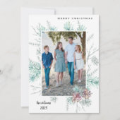 Kerstfeest Fotovakantie Kaart (Voorkant)