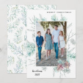 Kerstfeest Fotovakantie Kaart (Voorkant / Achterkant)