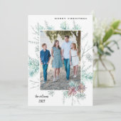 Kerstfeest Fotovakantie Kaart (Staand voorkant)
