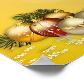 Kerstfeest Frame Accessoire voor Photobooth Poster (Hoek)