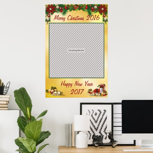 Kerstfeest Frame Accessoire voor Photobooth Poster (Thuiskantoor)