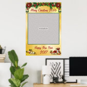 Kerstfeest Frame Prop voor Photo Booth Poster (Thuiskantoor)