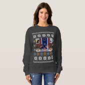 Kerstfeest Fun Labradors Ugly Trui (Voorkant volledig)