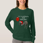 Kerstfeest Funny Camel Santa Hump Day Tshirt (Voorkant)