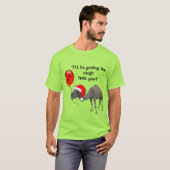 Kerstfeest Funny Camel Santa Hump Day Tshirt (Voorkant volledig)