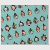 Kerstfeest Funny Family Foto: Ornaments Cadeaupapier (Vlak)