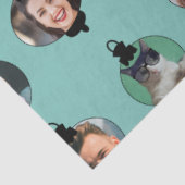 Kerstfeest Funny Family Foto: Ornaments Tissuepapier (Detail)