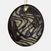 kerstfeest Funny Food Pun Keramisch Ornament (Links)