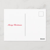 kerstfeest Funny Santa Reindeer Briefkaart (Achterkant)