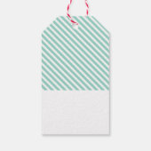 KERSTFEEST GEEF plezier vrolijk kleurrijk kersttyp Cadeaulabel (Achterkant)