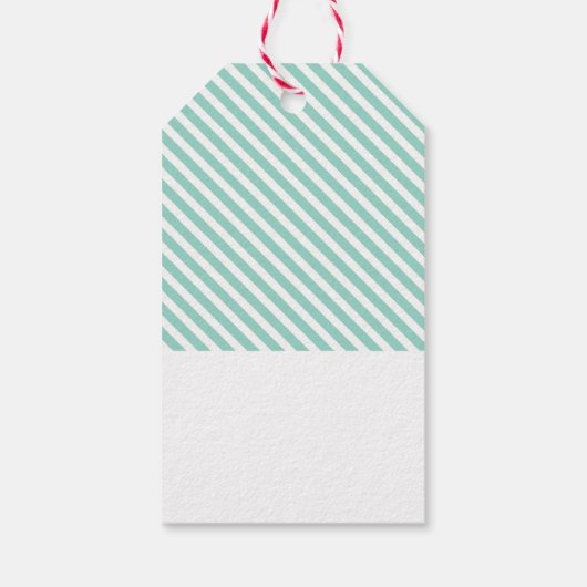 KERSTFEEST GEEF plezier vrolijk kleurrijk kersttyp Cadeaulabel (Achterkant)