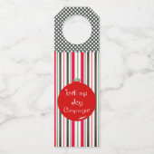 Kerstfeest Geschenkfeest met 'Love & Joy Come To Y Flessenhanger (Voorkant)