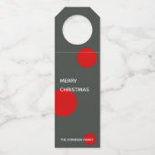 Kerstfeest Geschenkfeest met 'Love & Joy Come To Y Flessenhanger (Achterkant)