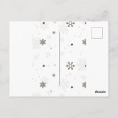 Kerstfeest Gingerbread House Versieren  Briefkaart (Achterkant)