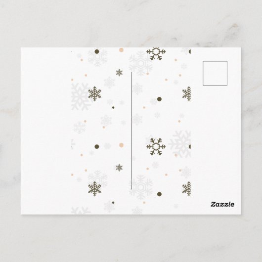 Kerstfeest Gingerbread House Versieren  Briefkaart (Achterkant)