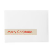 Kerstfeest Gingerbread Man Aangepaste Labels Omwikkelbaar Adreslabel (Voorkant)