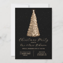 Kerstfeest Glam Gold Tree Sparkle