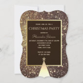 Kerstfeest Glans Goud Kaart (Voorkant)