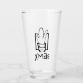 Kerstfeest Glas (Voorkant)