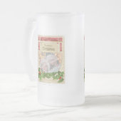kerstfeest Glas in lood Matglas Bierpul (Voorkant links)