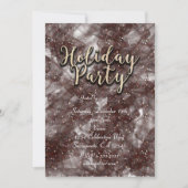 Kerstfeest Glitter Glam Uitnodigingen (Voorkant)