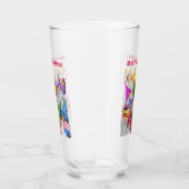 Kerstfeest Gnome Glas (Rechts)