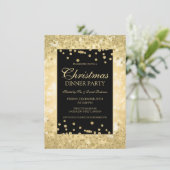 Kerstfeest Gold Glitter Winter Wonder Kaart (Staand voorkant)